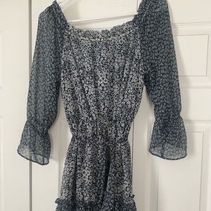 Off the shoulder ruffled dress